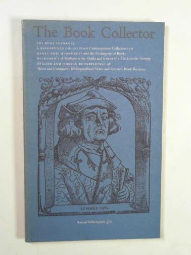 BARKER, Nicholas (ed) - The Book Collector, volume 38, no.2, Summer 1989