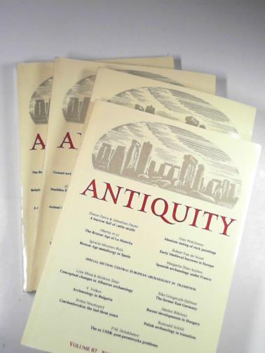 CHIPPINDALE, Christopher (ed) - Antiquity, volume 67, nos.254-257 (4 issues), 1993