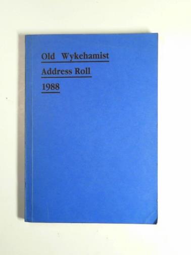  - Old Wykehamist address roll 1988