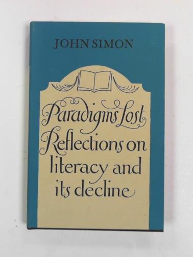 SIMON, John - Paradigms Lost