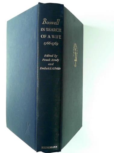 BOSWELL, James - Boswell in search of a wife, 1766-1769
