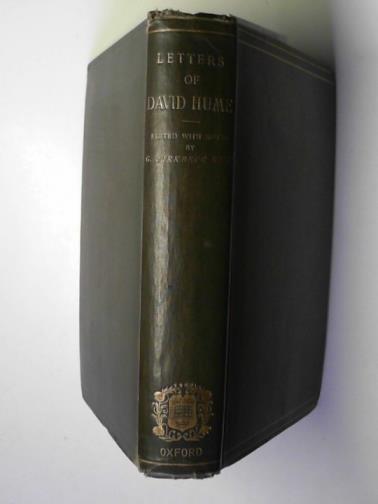 HUME, David & HILL, G. Birkbeck (editor) - Letters of David Hume to William Strahan