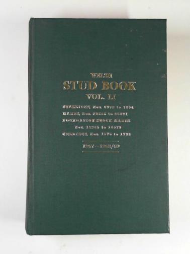  - The Welsh stud book, vol.LI 1967-1968/69