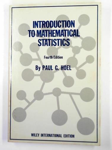 WIE, PG - Introduction to mathematical statistics (Wiley series in probability & mathematical statistics)