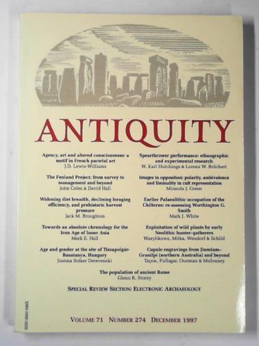 CHIPPINDALE, Christopher (ed) - Antiquity, volume 71, number 274, December 1997
