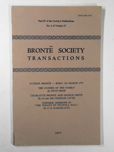  - Bronte Society transactions part 87, no. 2, vol. 17 1977