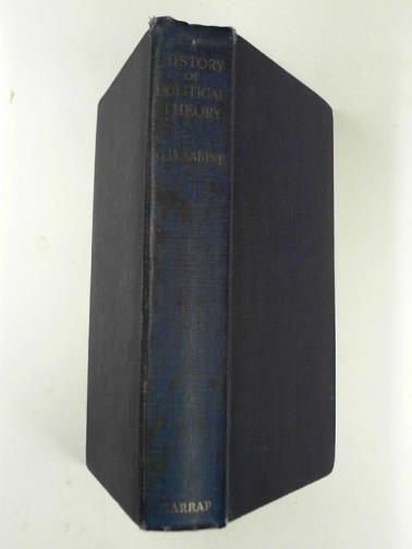 SABINE, George H - A history of political theory
