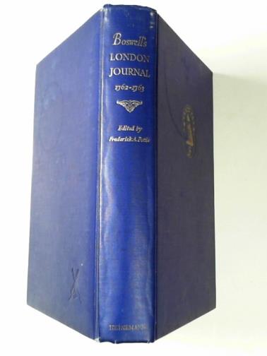 BOSWELL - Boswell's London journal, 1762-1763
