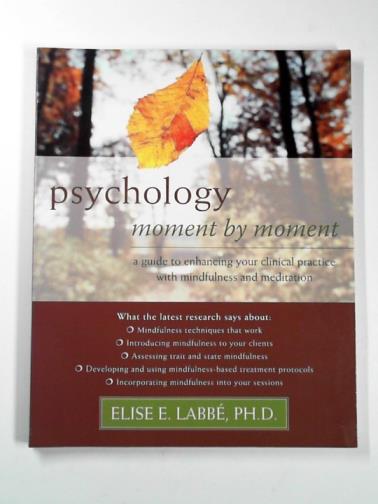 LABBE, Elise E. - Psychology moment-by-moment: a guide to enhancing your clinical practice with mindfulness and meditation