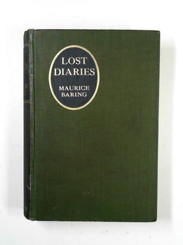 BARING, Maurice - Lost diaries