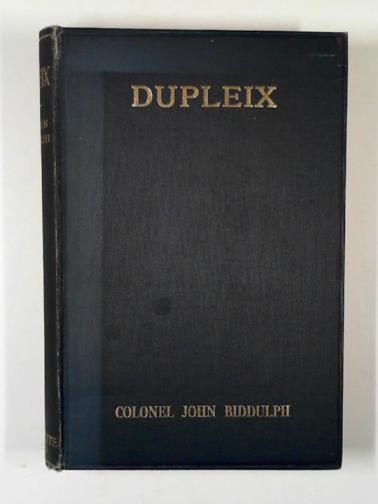 BIDDULPH, John. - Dupleix