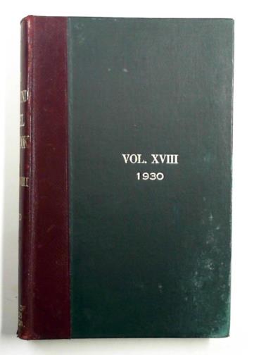 MASTERS OF FOXHOUNDS ASSOCIATION - The foxhound kennel stud book, volume the eighteenth, 1930