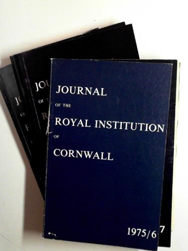 POOL, P.A.S. (ed) - Journal of the Royal Institution of Cornwall, new series, volume VII, part 3, 1975/6 - volume IX, part 1, 1982 (7 issues)
