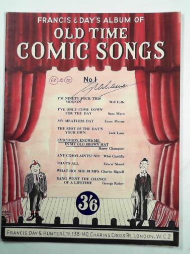 FRANCIS & DAY - Francis & Day’s album of old time comic songs: no. 1