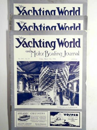  - The Yachting World and Motor Boating Journal, 1936 (3 issues)