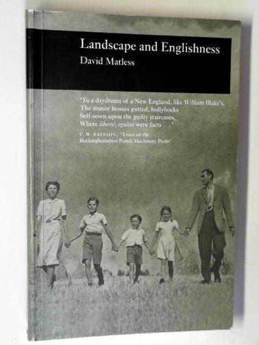 MATLESS, D - Landscape and Englishness