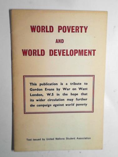 United Nations Student Association - World poverty and world development