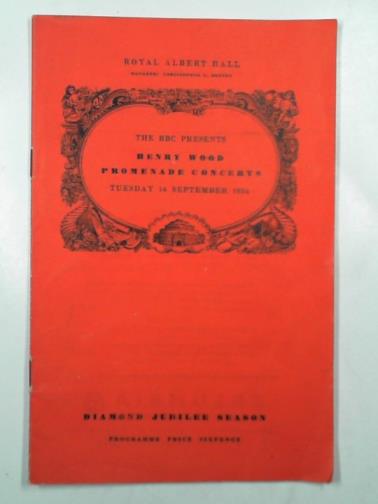 BBC - Henry Wood Promenade Concerts, Tuesday 14 September 1954