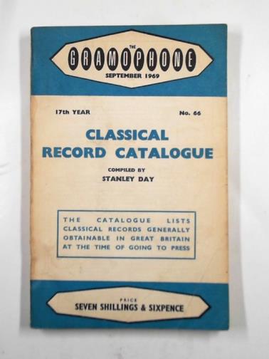 DAY, Stanley (compiled) - The Gramophone, September 1969: classical record catalogue, no. 66