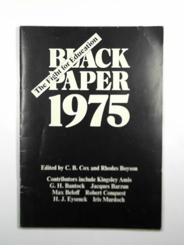  - Black Paper, 1975