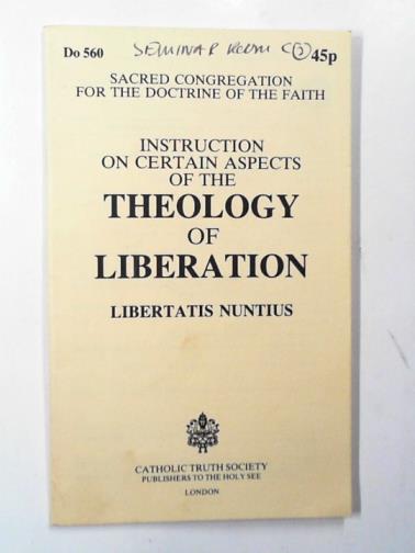 SACRED CONGREGATION FOR THE DOCTRINE OF THE FAITH - Instruction on certain aspects of the 