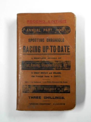  - The Sporting Chronicle racing up-to-date yearly part, 1931