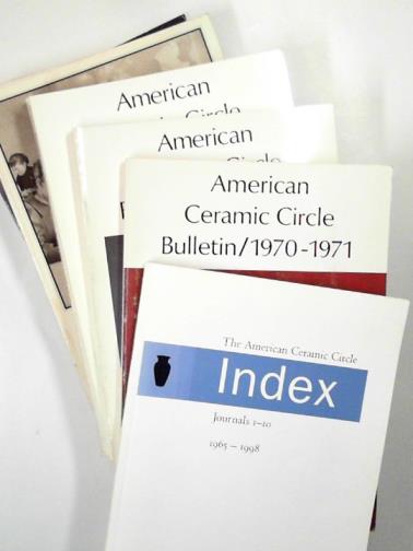 MACHT, Carol & others (eds) - American Ceramic Circle Bulletin / Journal, vols1-10, + index to vols.1-10