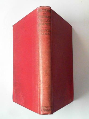 SANTAYANA, G. - Egotism in German philosophy