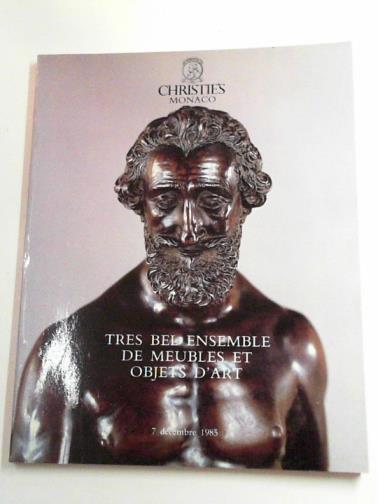 CHRISTIE'S MONACO - Tres bel ensemble de meubles et objets d'art [Very beautiful set of furniture and art objects]