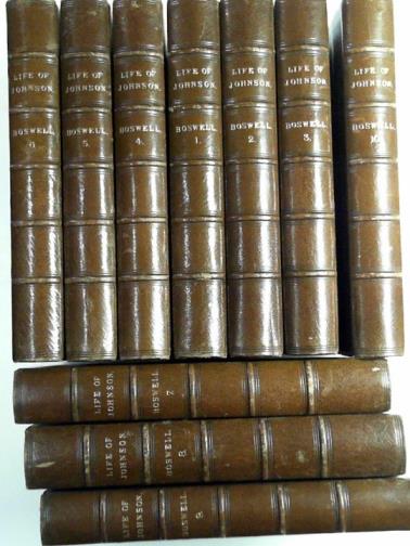 BOSWELL, James - The Life of Samuel Johnson, L.L.D. including a Journal of his tour to the Hebrides [10 volumes]