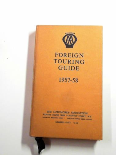 AUTOMOBILE ASSOCIATION - AA touring guide 1957-58
