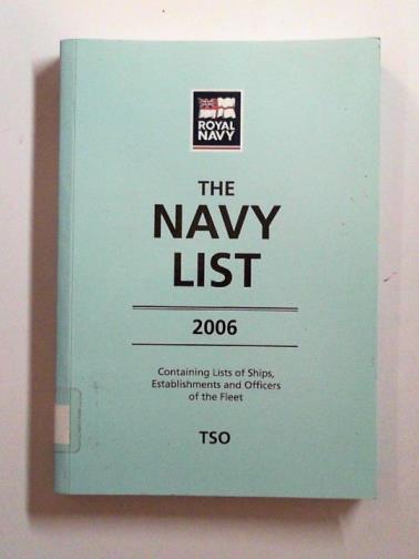  - The Navy list, 2006: corrected to 1st April 2006