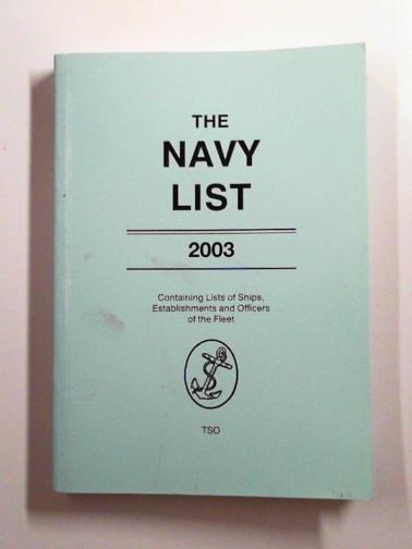  - The Navy list 2003: corrected to 7th April 2003