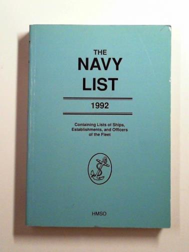  - The Navy list 1992, corrected to 31st March 1992
