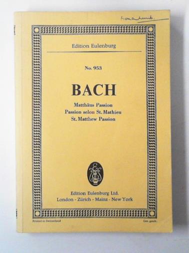 BACH, J.S. - St. Matthew Passion