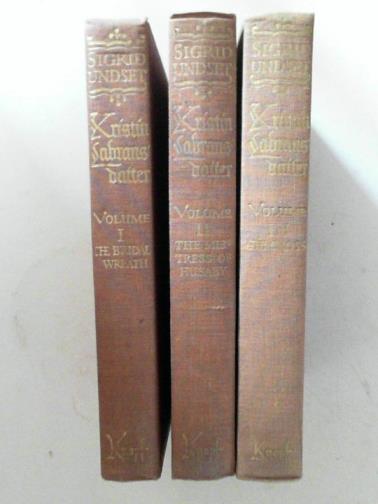 UNDSET, Sigrid - Kristin Labransdatter (3 vols.)