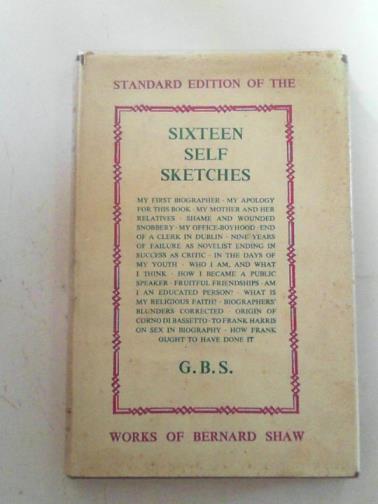 SHAW, Bernard - Sixteen self sketches