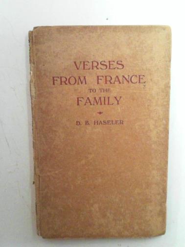 HASELER, D.B - Verses from France to the family