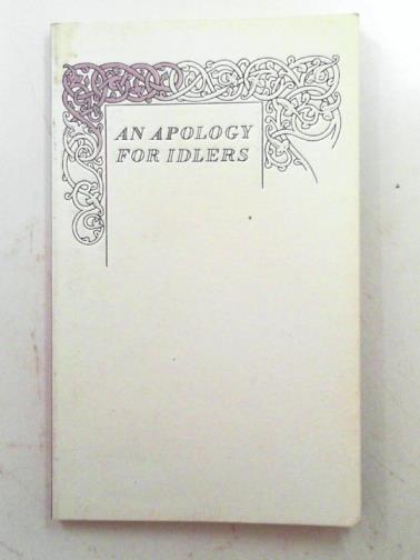 STEVENSON, Robert Louis - An apology for idlers