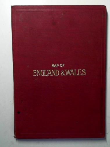  - The map of England and Wales showing railways, roads, and distances