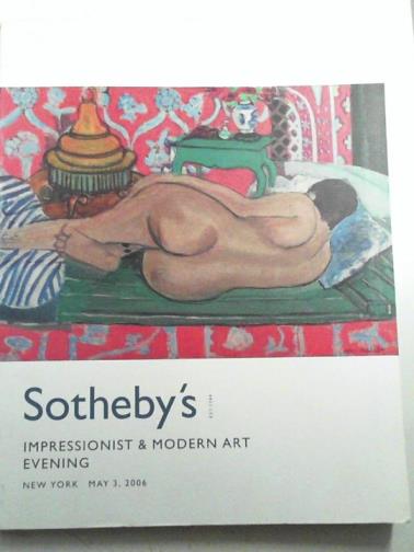 SOTHEBY'S - Impressionist & Modern Art evening (New York, May 3, 2006)