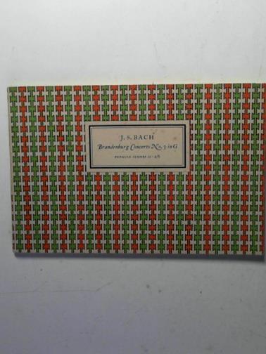 BACH, J.S.  / JACOB, Gordon (editor) - J.S. Bach: Brandenburg Concerto No. 3 in G
