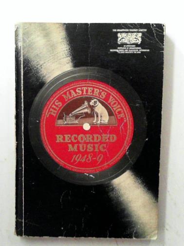  - His Master's Voice: recorded music containing records issued up to and including June1948: Supplement no.4806
