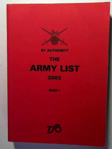  - The Army List 2003: Part 1