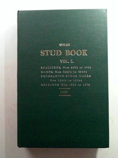 WELSH PONY & COB  SOCIETY - The Welsh stud book, vol. L (50), 1967