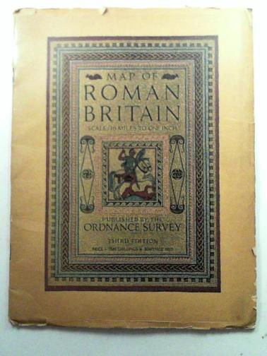 ORDNANCE SURVEY - Map of Roman Britain (third edition), scale sixteen miles to one inch