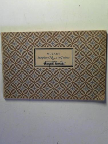 MOZART, Wolfgang Amadeus - Mozart Symphony No.40 In G Minor