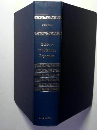 HINSON, Maurice - Guide to the Pianist's Repertoire