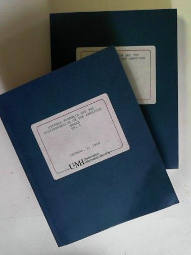 ORCHARD, L. - Stephen Sondheim and the disintegration of the American Dream (2 vols.)
