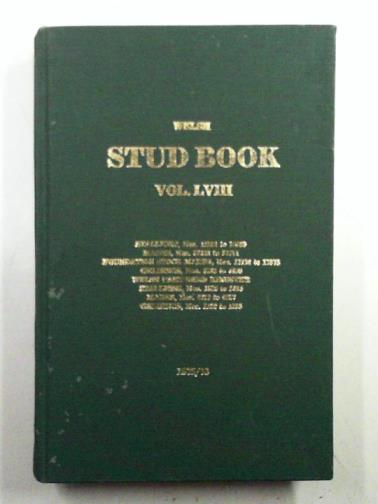  - The Welsh stud book, vol. LVIII (58) 1975/76